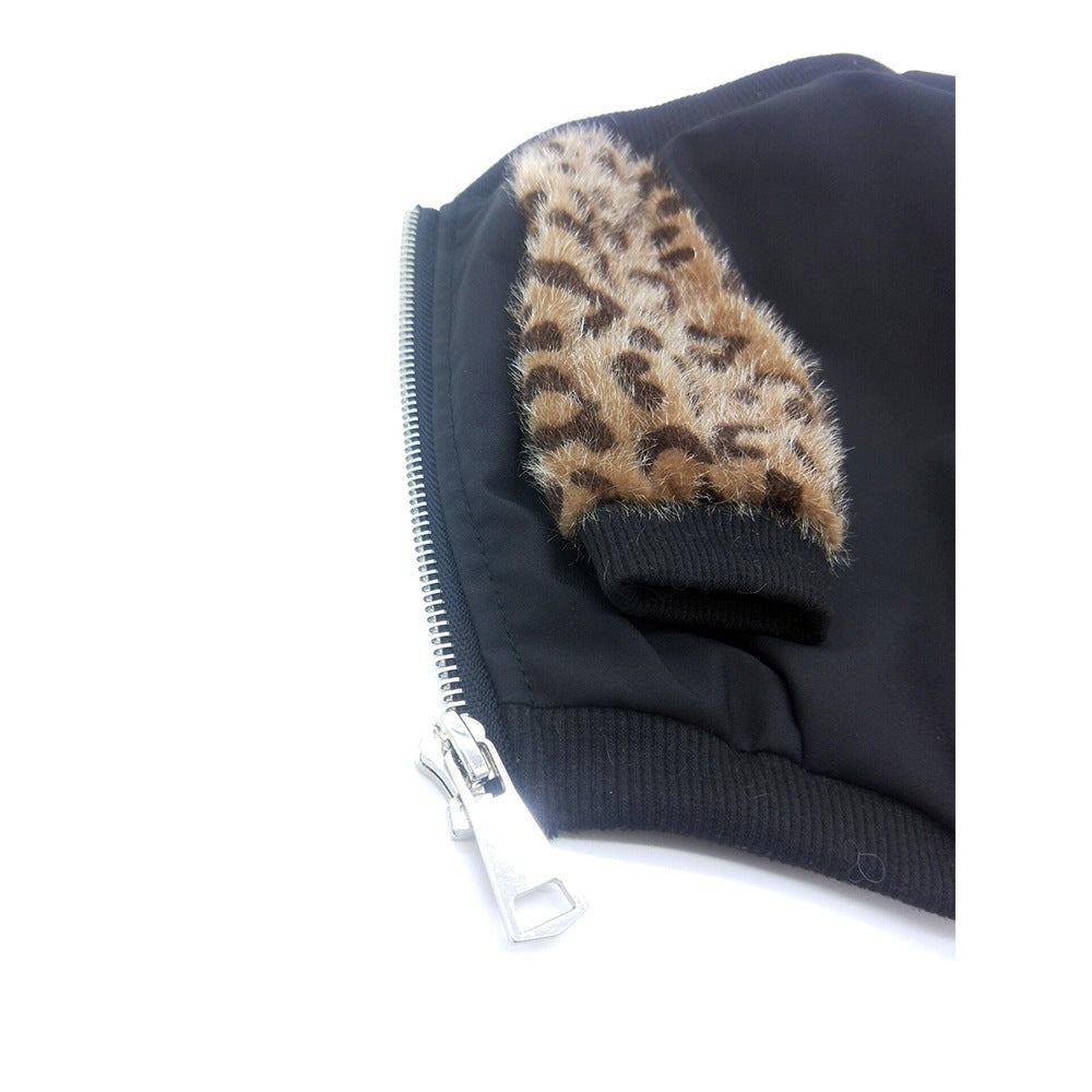 Leopard-Jacke für Hunde im Net-Red-Stil