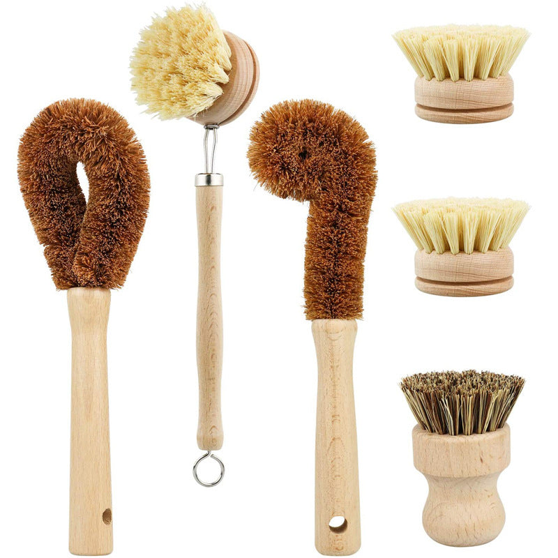 Reinigungsbürsten-Set aus Bambus und Buchenholz – Bild 5 | LuxeStyle