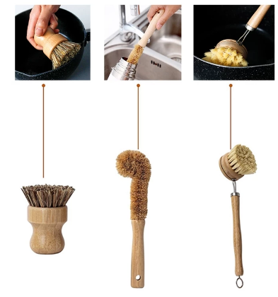 Reinigungsbürsten-Set aus Bambus und Buchenholz – Bild 2 | LuxeStyle