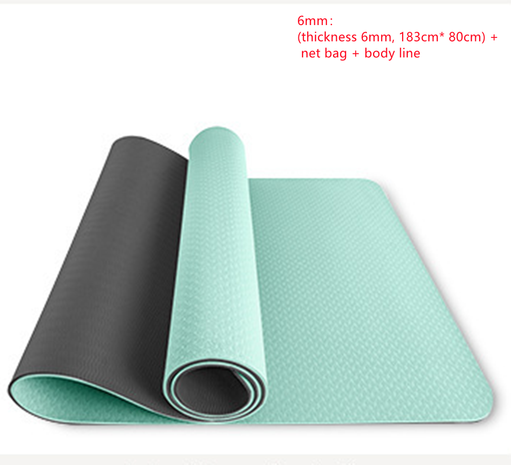 Zweifarbige Yogamatte mit Haltungslinien – Bild 8 | LuxeStyle