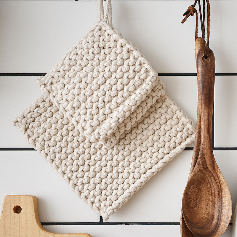 Handgewobener Untersetzer aus reiner Baumwolle – Bild 7 | LuxeStyle