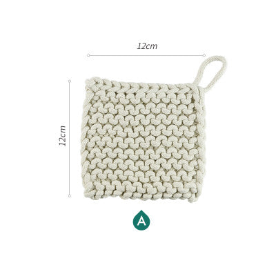 Handgewobener Untersetzer aus reiner Baumwolle – Bild 8 | LuxeStyle