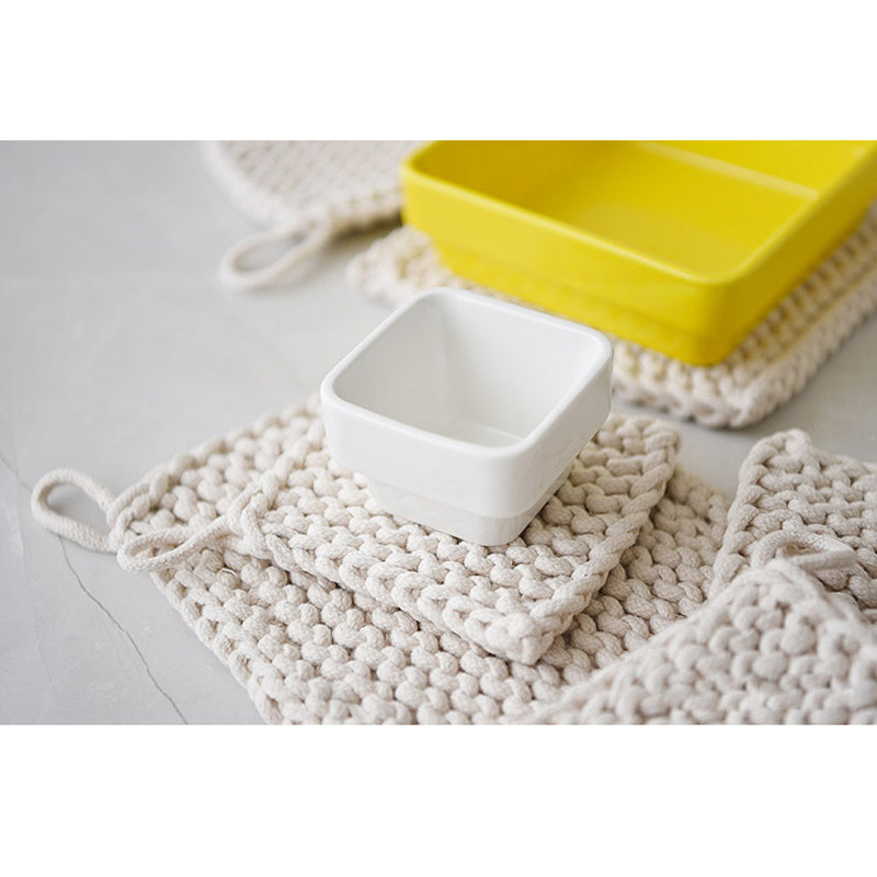 Handgewobener Untersetzer aus reiner Baumwolle – Bild 4 | LuxeStyle