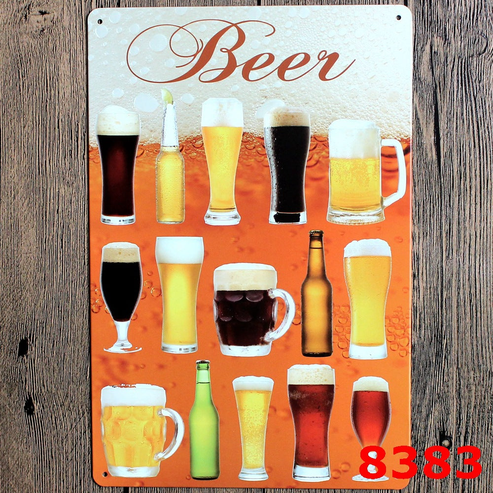 Vintage Blechschild "BBQ Hamburger Bier" – Bild 15 | LuxeStyle