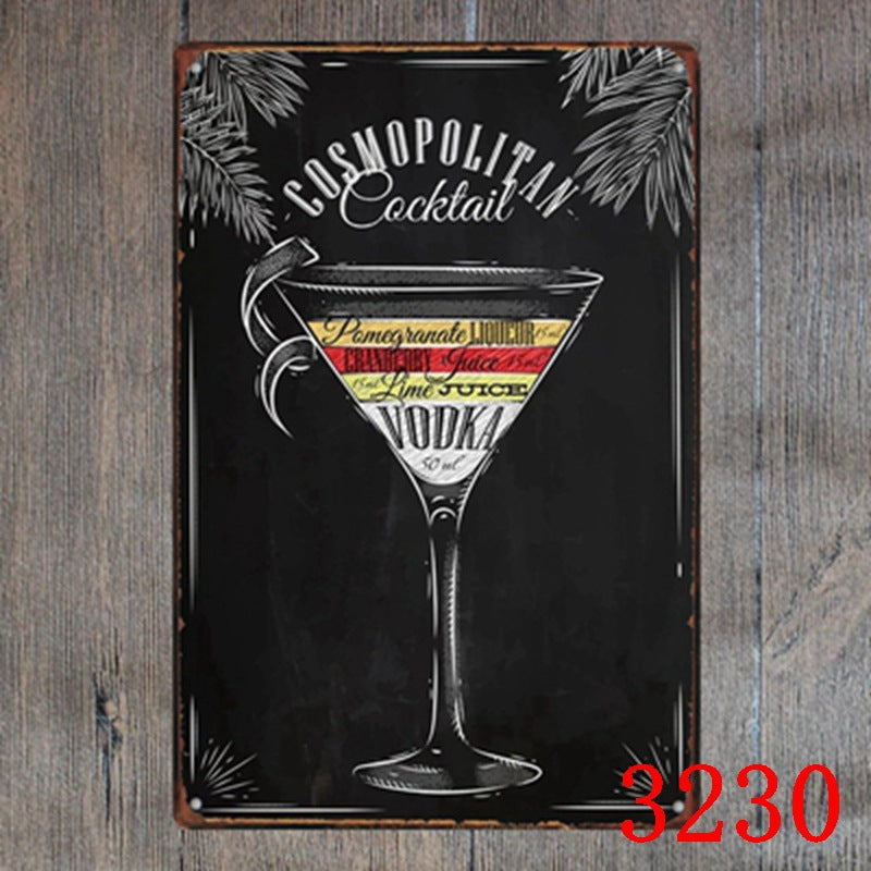 Vintage Blechschild "BBQ Hamburger Bier" – Bild 6 | LuxeStyle