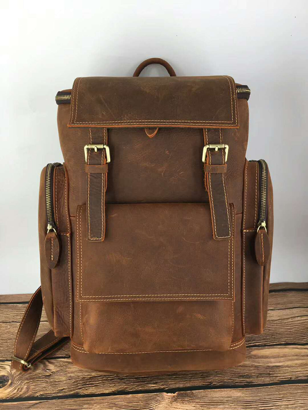 Vintage Leder Rucksack für Herren – Bild 2 | LuxeStyle