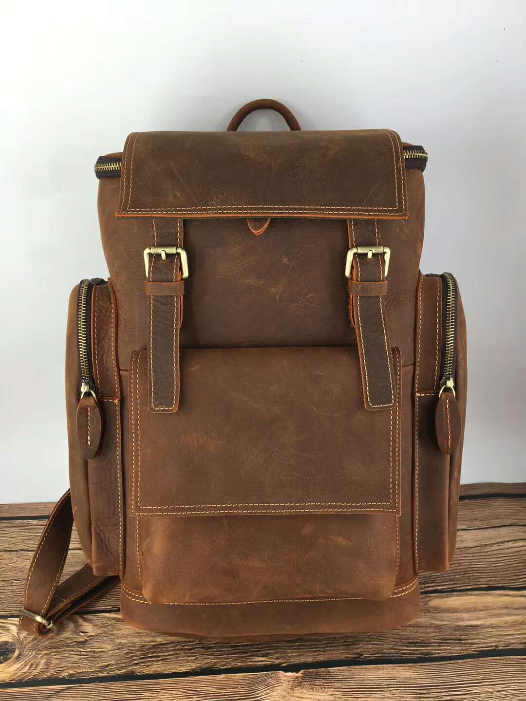 Vintage Leder Rucksack für Herren – Bild 2 | LuxeStyle