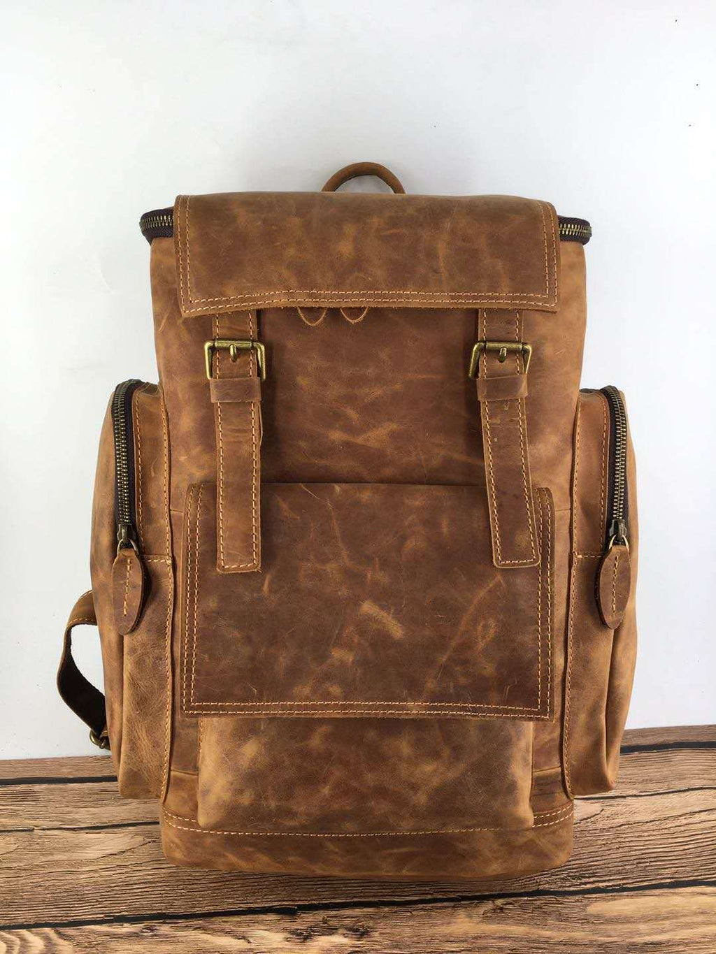 Vintage Leder Rucksack für Herren – Bild 6 | LuxeStyle