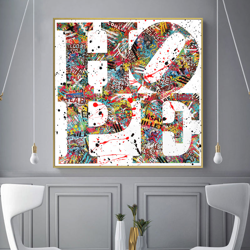 Tier- und Blumenmotiv Ölgemälde ohne Rahmen