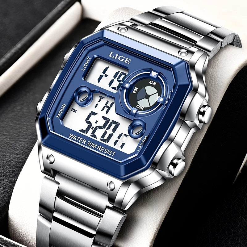 Digitale Multifunktionsuhr mit Leuchtanzeige – Bild 2 | LuxeStyle