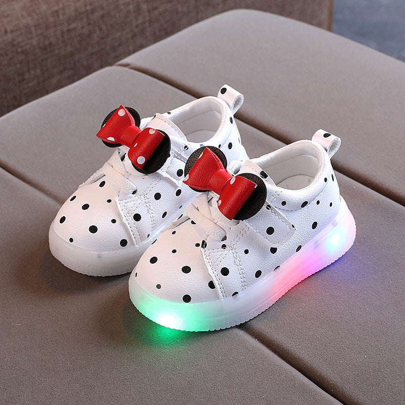Mädchen LED-Schuhe mit Schleife – Bild 6 | LuxeStyle