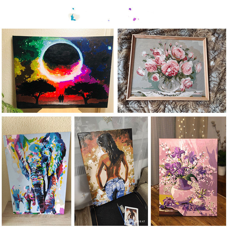 Acrylmalerei mit Blumen und Vögeln – Bild 3 | LuxeStyle