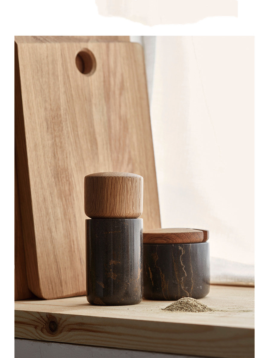 Jizhi Marmor Pfeffer- und Salzmühle – Bild 2 | LuxeStyle