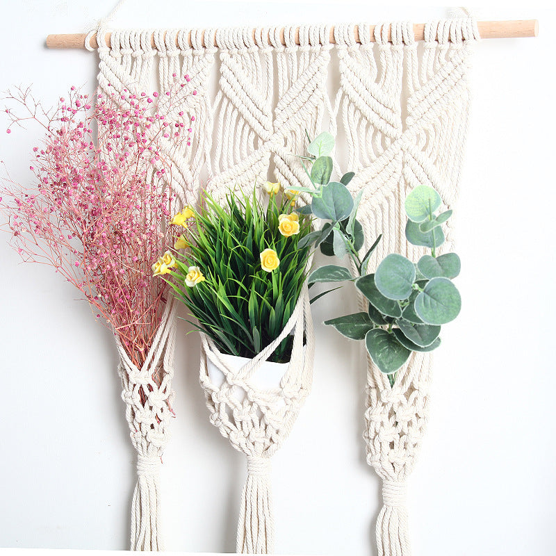 Boho-Tapestry Blumenhalterung