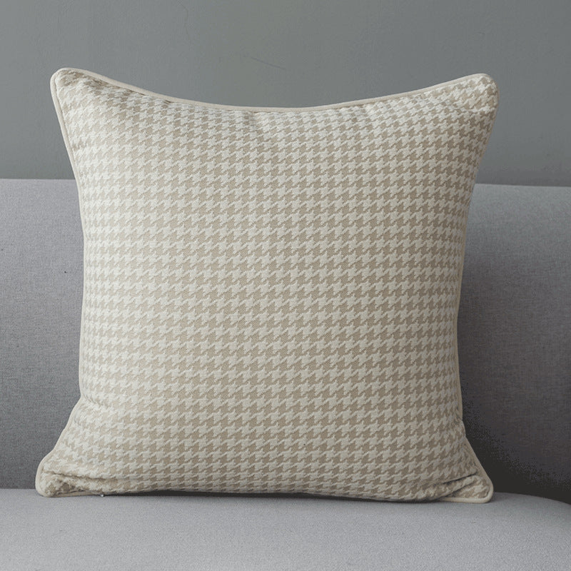 Orange Houndstooth Kissen mit Quasten – Bild 8 | LuxeStyle