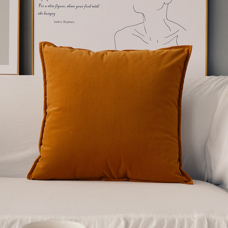 Orange Houndstooth Kissen mit Quasten – Bild 7 | LuxeStyle