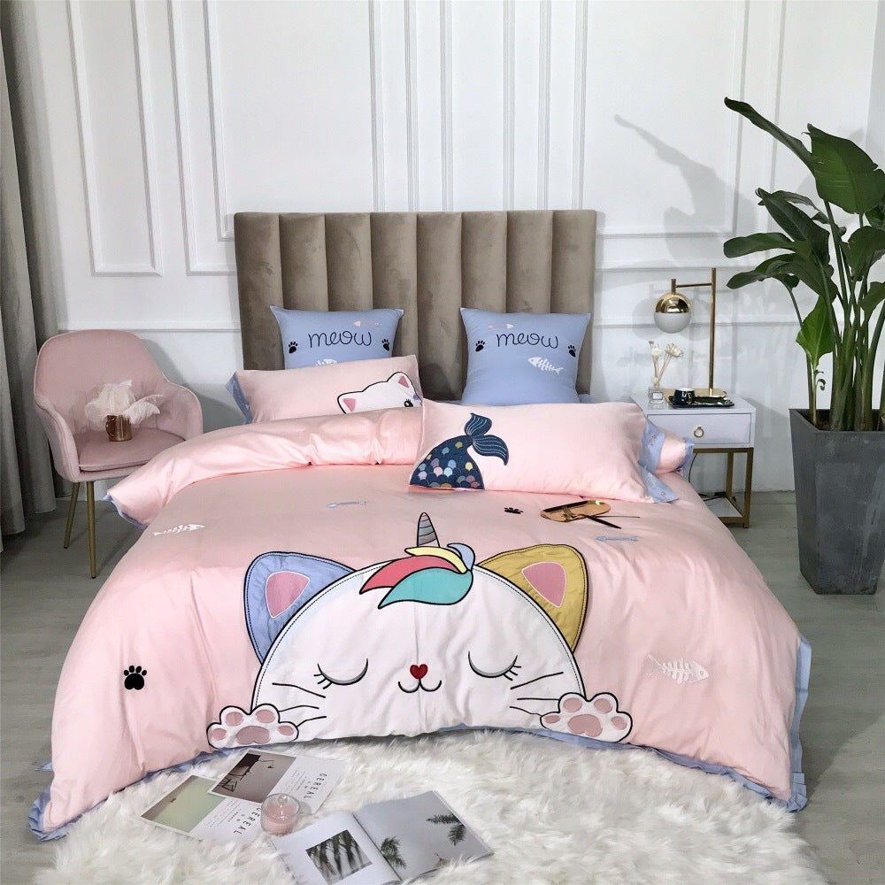 Baumwollsatin Prinzessinnen Bettwäsche-Set – Bild 3 | LuxeStyle