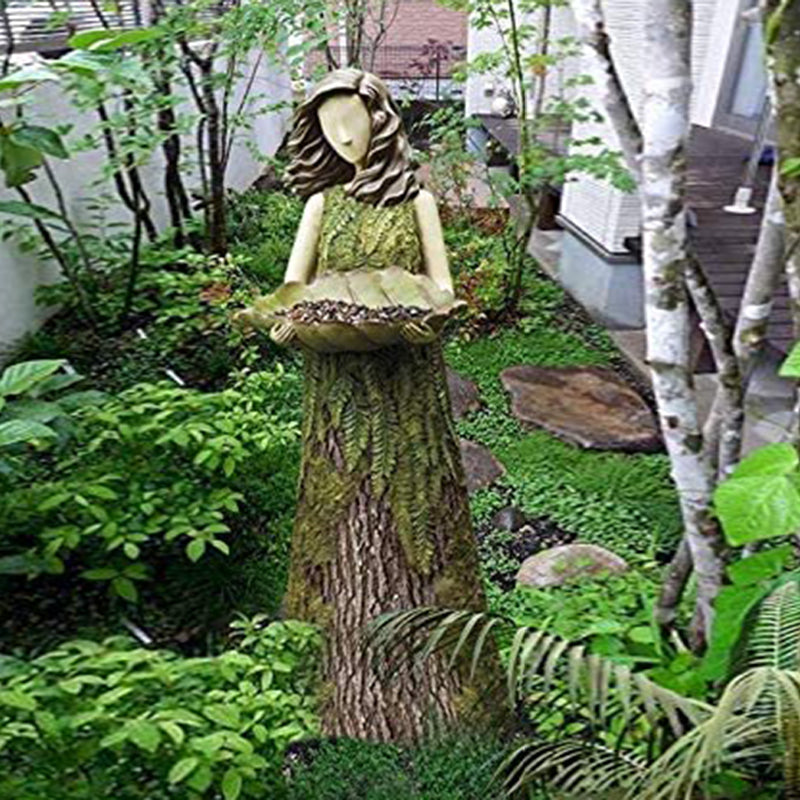 Fairy-Statue mit Kolibri-Futterstelle