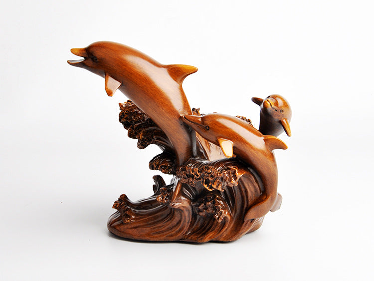 Europäischer Delfin-Weinregal Dekor