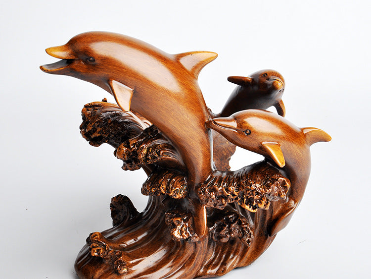 Europäischer Delfin-Weinregal Dekor