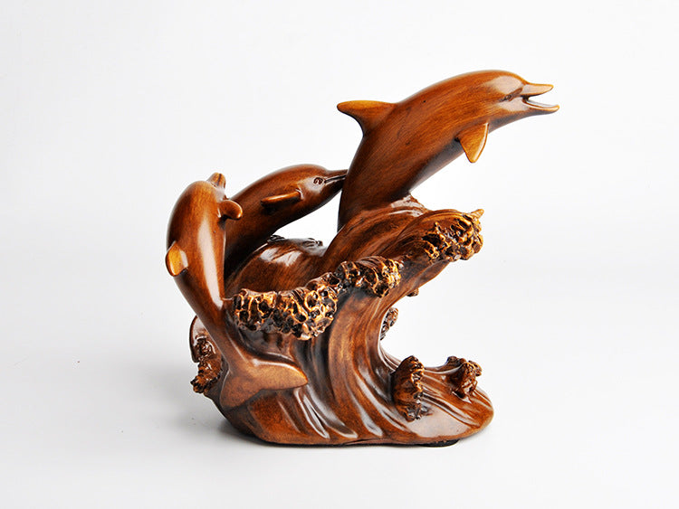 Europäischer Delfin-Weinregal Dekor