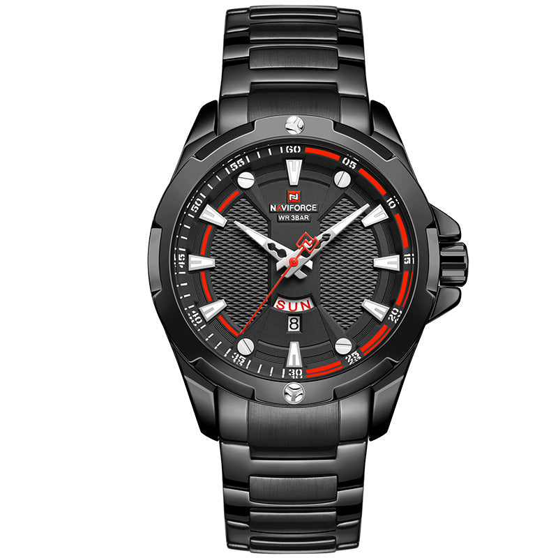 Sportliche Herrenuhr mit Stahlband | LuxeStyle