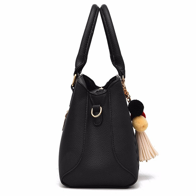 Lederhandtasche mit mehreren Fächern