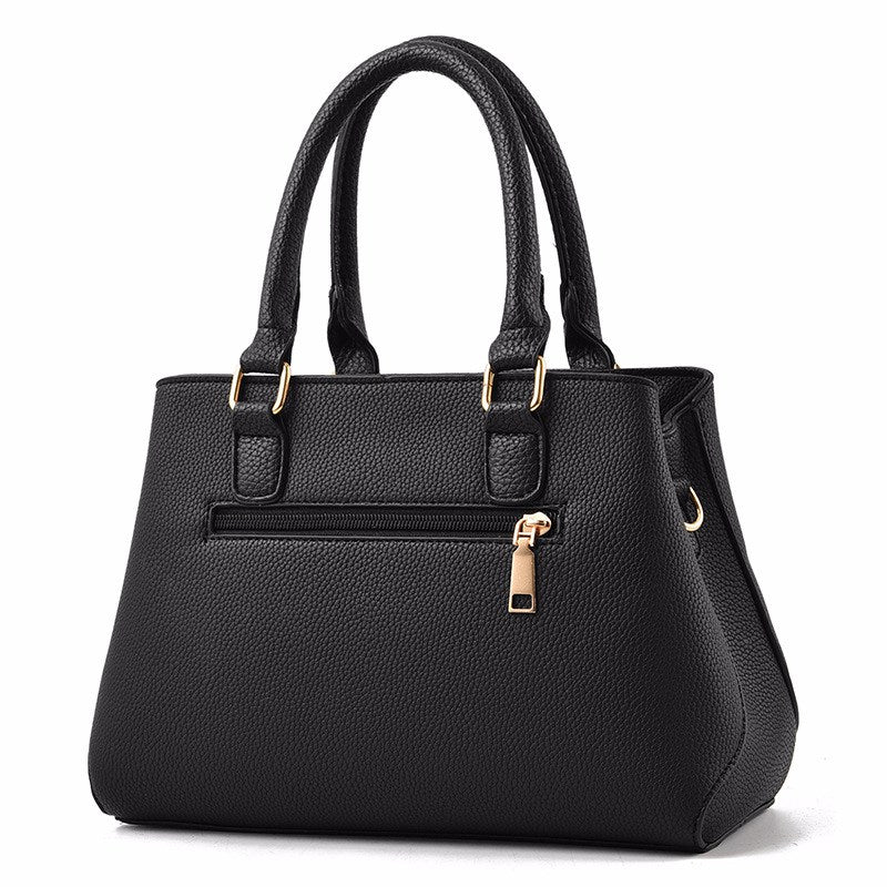 Lederhandtasche mit mehreren Fächern
