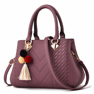 Lederhandtasche mit mehreren Fächern