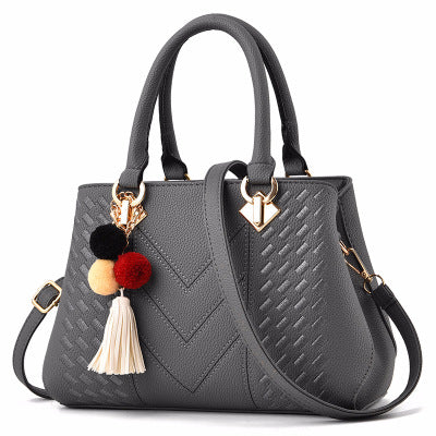 Lederhandtasche mit mehreren Fächern