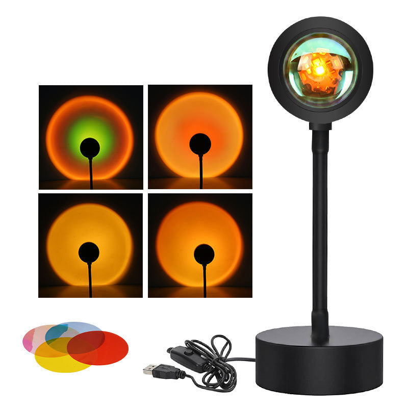 Sonnenuntergang-Projektionslampe mit 4 Lichtmodi und verstellbarem Win