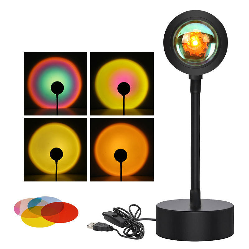 Sonnenuntergang-Projektionslampe mit 4 Lichtmodi und verstellbarem Win