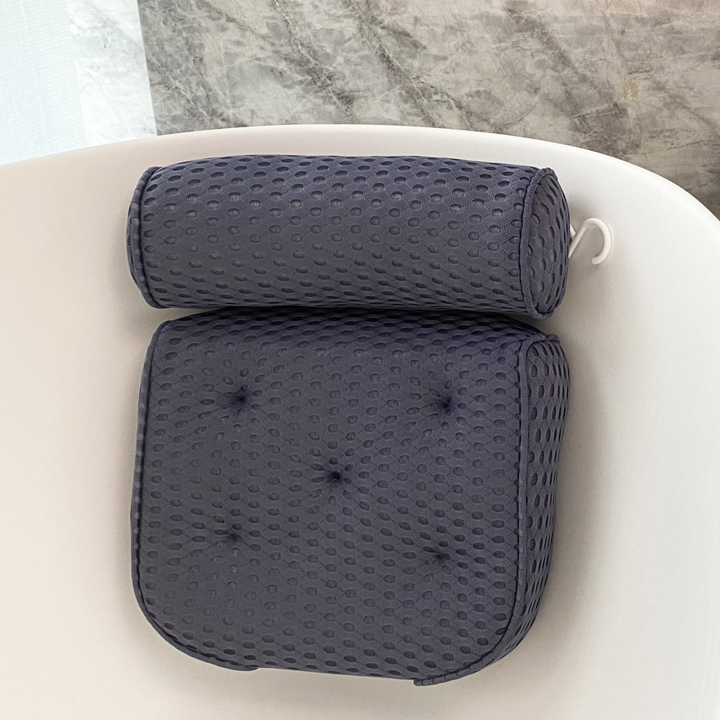 4D Netz Badewannenkissen mit 7 Saugnäpfen – Bild 3 | LuxeStyle