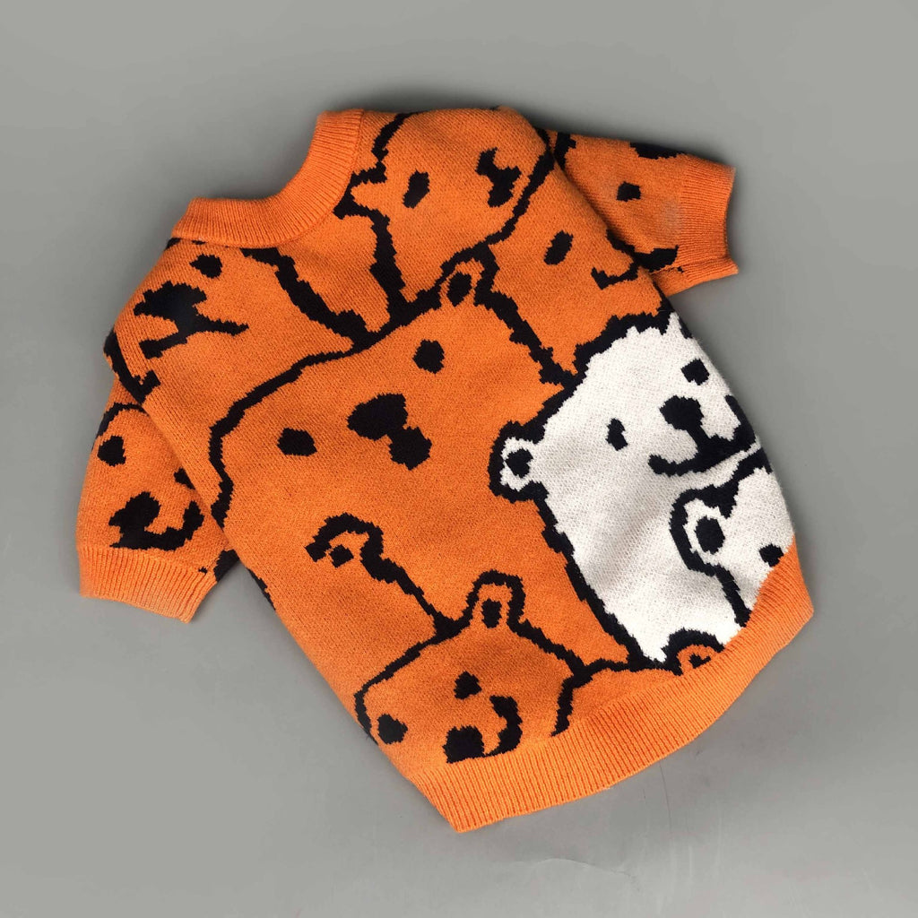 Hundepullover für kleine Hunde, orange – Bild 4 | LuxeStyle