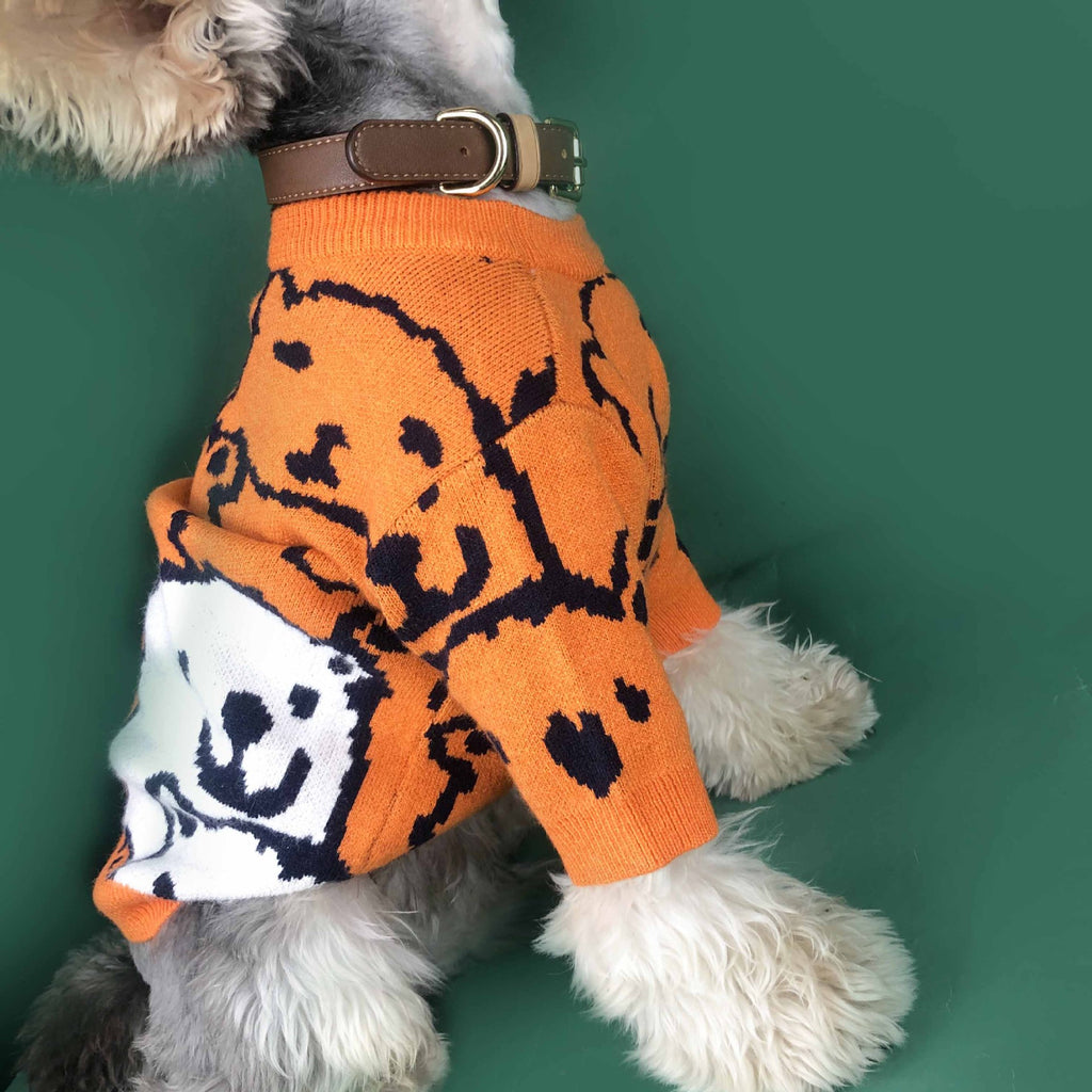 Hundepullover für kleine Hunde, orange – Bild 3 | LuxeStyle