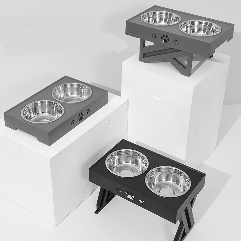 Verstellbarer Futter- und Wassernapf aus Edelstahl – Bild 4 | LuxeStyle