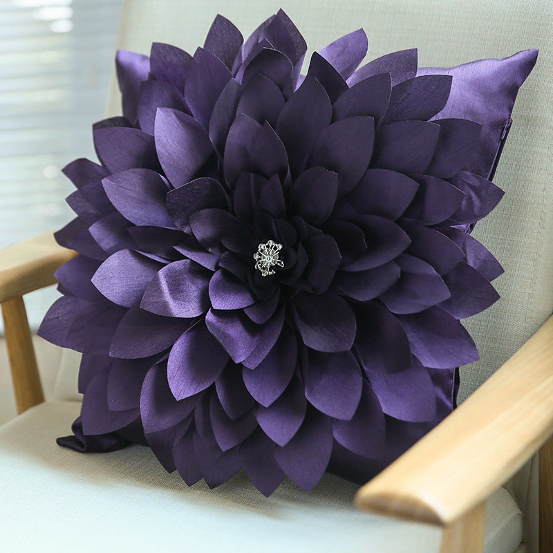 Kissen mit Schwertblatt-Nagelblumen-Muster – Bild 5 | LuxeStyle