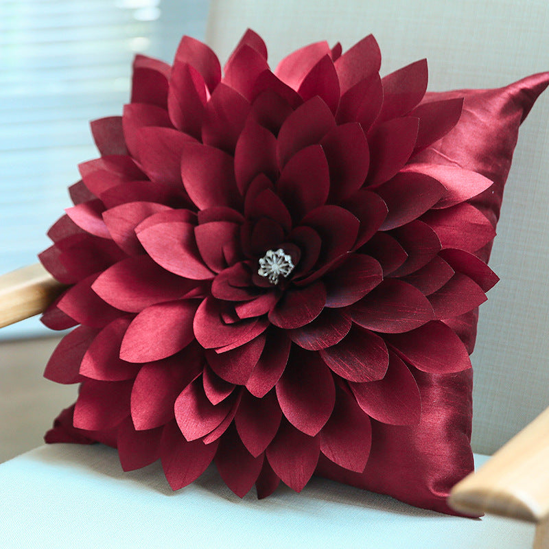 Kissen mit Schwertblatt-Nagelblumen-Muster – Bild 2 | LuxeStyle