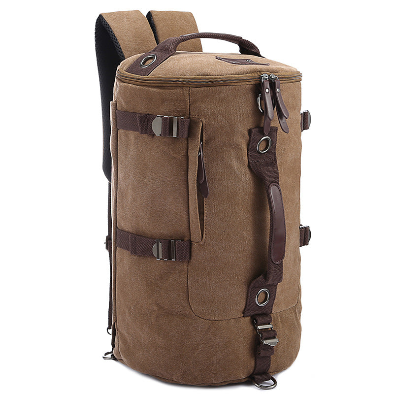 Sportlicher Canvas Rucksack für Reisen – Bild 3 | LuxeStyle