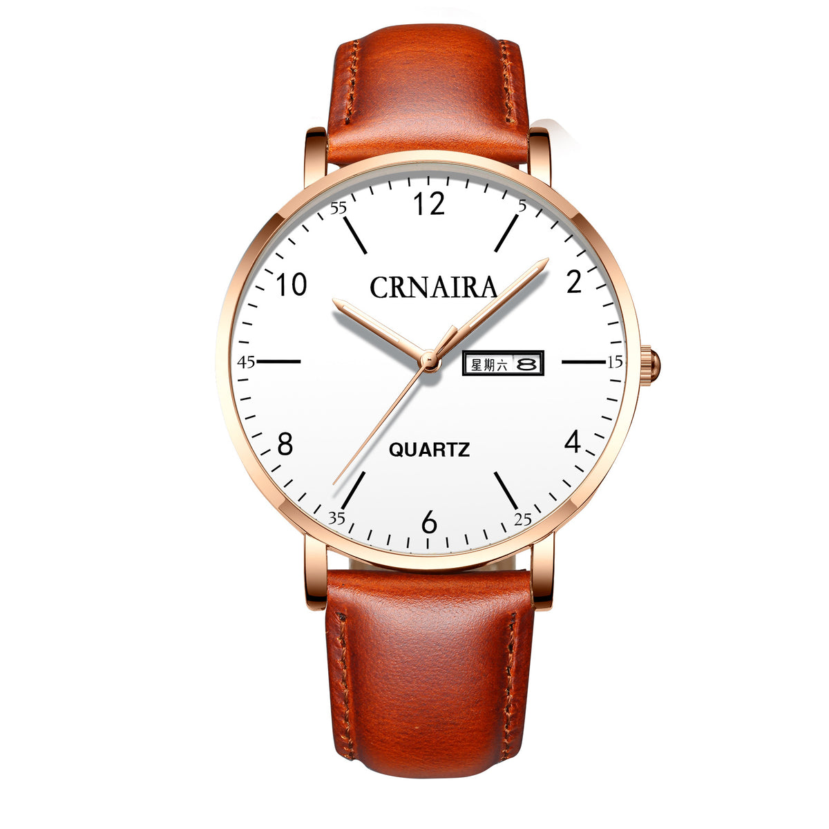 Crnaira Herren Quarzuhr mit Milanaise-Armband – Bild 3 | LuxeStyle