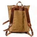 Retro Canvas Rucksack mit Lederdetails | LuxeStyle