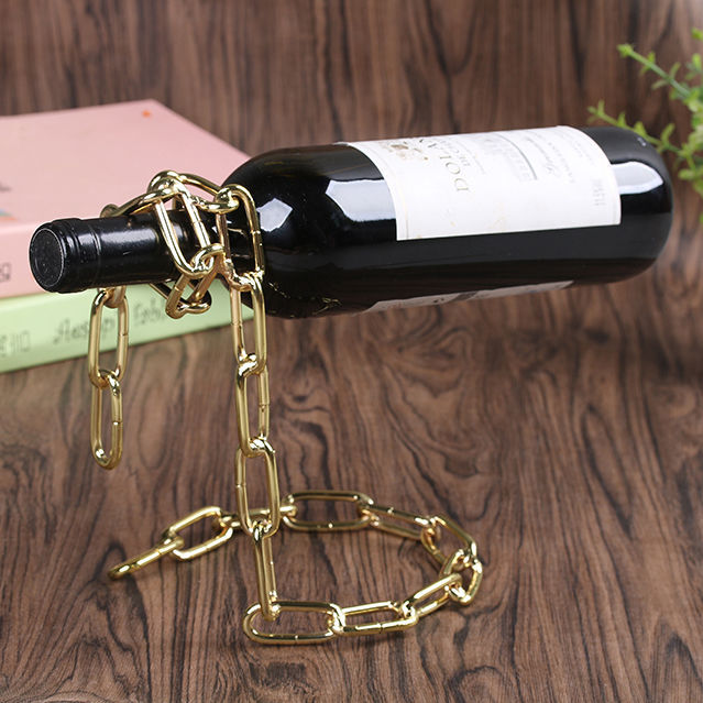 Weinflaschenhalter "Schwebende Kette" | LuxeStyle