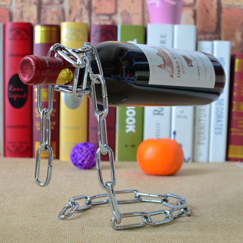 Weinflaschenhalter "Schwebende Kette" – Bild 3 | LuxeStyle