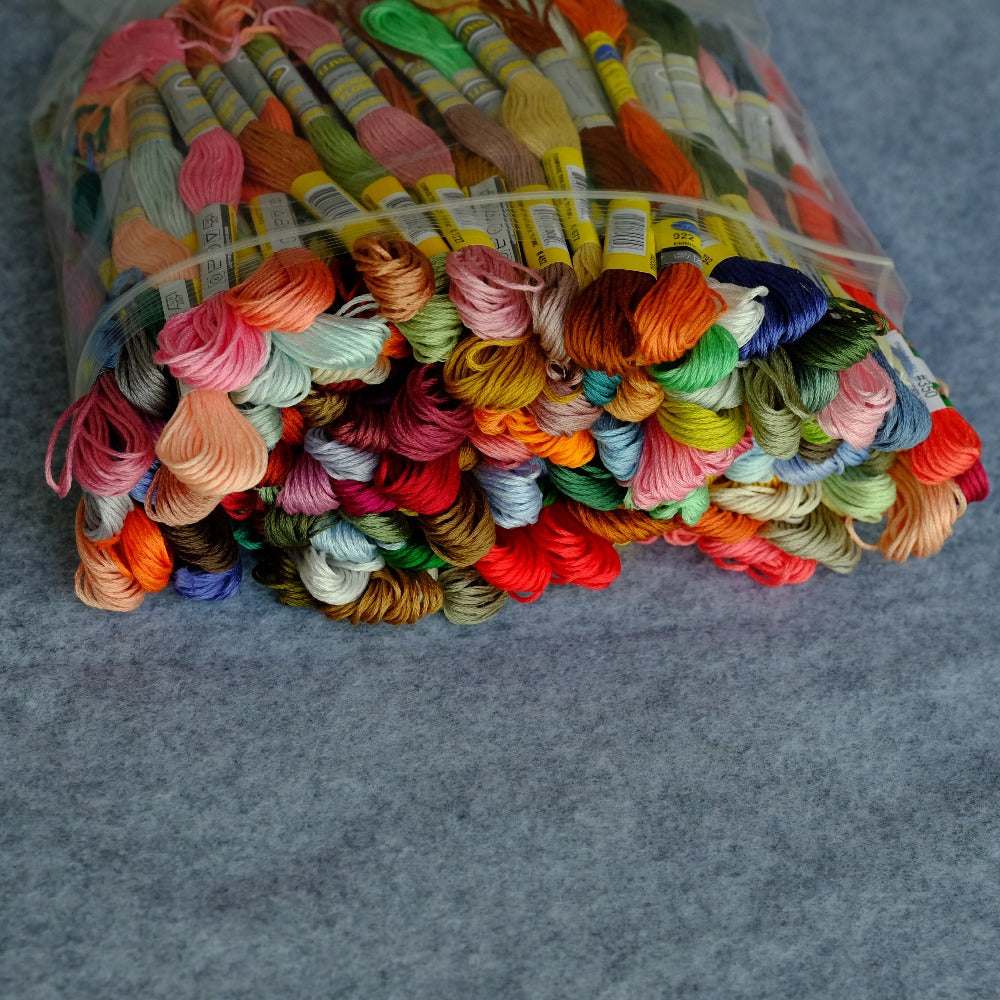 Kreuzstichgarn-Set aus ägyptischer Baumwolle (454 Farben)