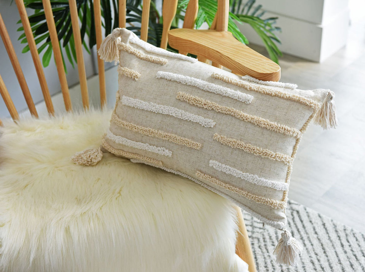 Geknoteter Kissenbezug aus Baumwolle – Bild 4 | LuxeStyle