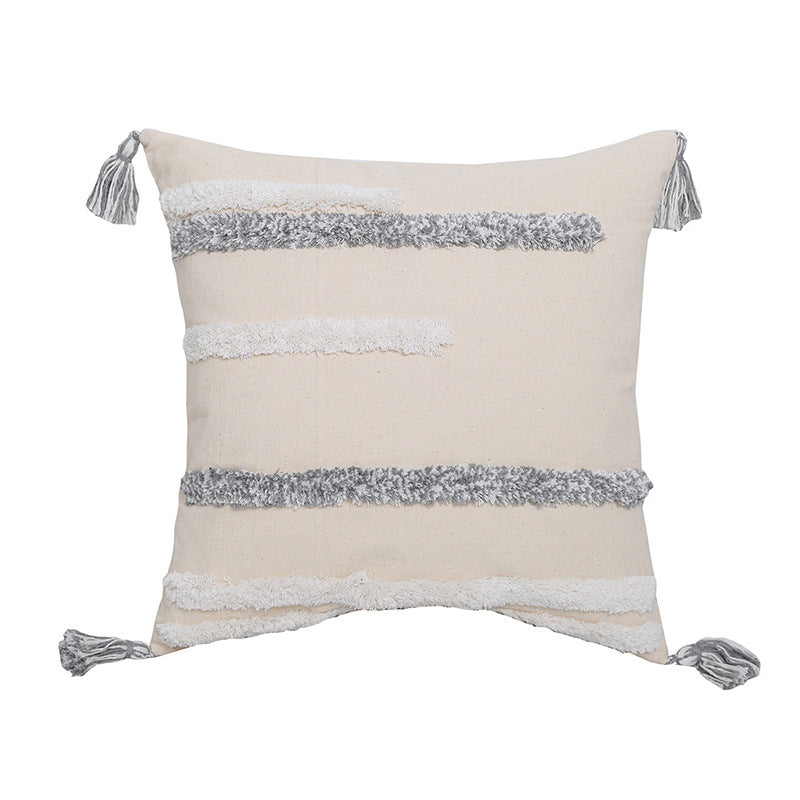 Bestickter Kissenbezug mit Fransen – Bild 3 | LuxeStyle