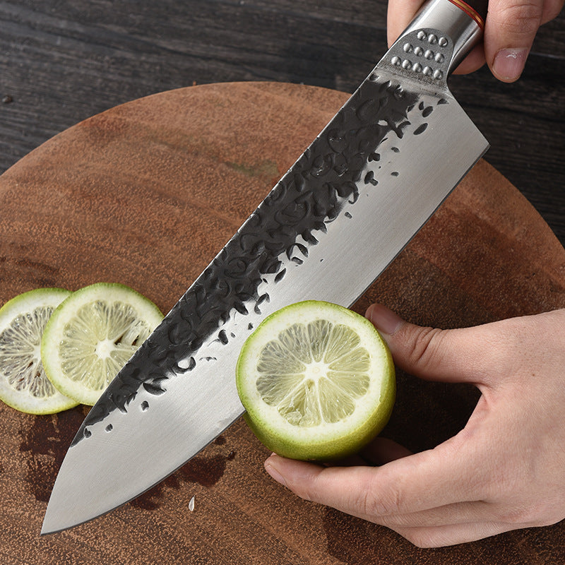 Handgeschmiedetes Kochmesser mit Holzgriff | LuxeStyle