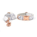 Marmor-Halsband-Set Roségold für Hunde | LuxeStyle