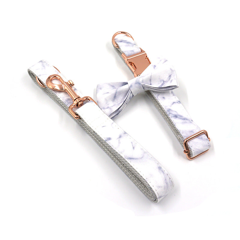Marmor-Halsband-Set Roségold für Hunde – Bild 2 | LuxeStyle
