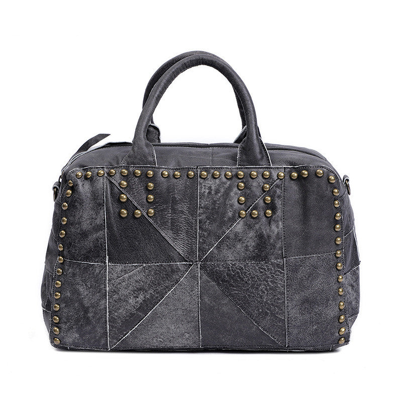 Retro Nieten-Umhängetasche aus Leder – Bild 5 | LuxeStyle